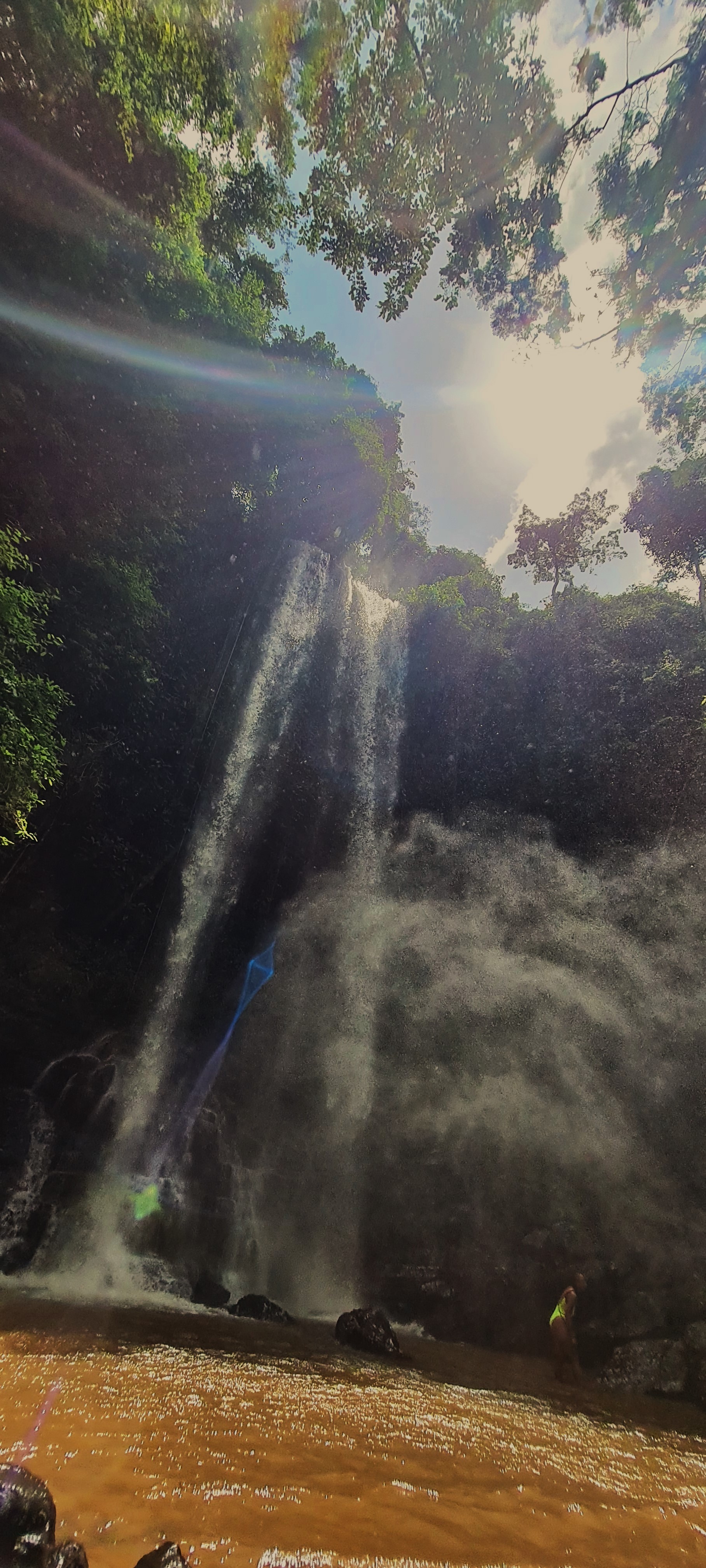 Asenema waterfall in Ghana's Eastern Region